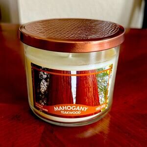 Mahogany Teakwood 3 Wick Soy Candle 14OZ